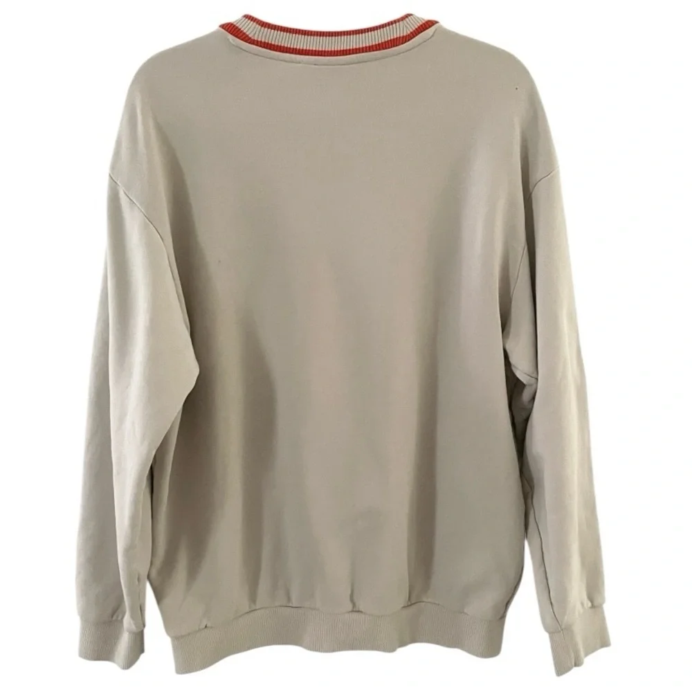 Adidas Originals Cream and Red Men's Sweater